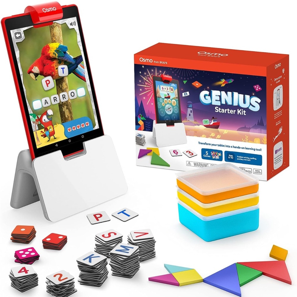 Osmo - Genius Starter Kit for Fire Tablet-5 Educational Learning Games-Ages 6-10